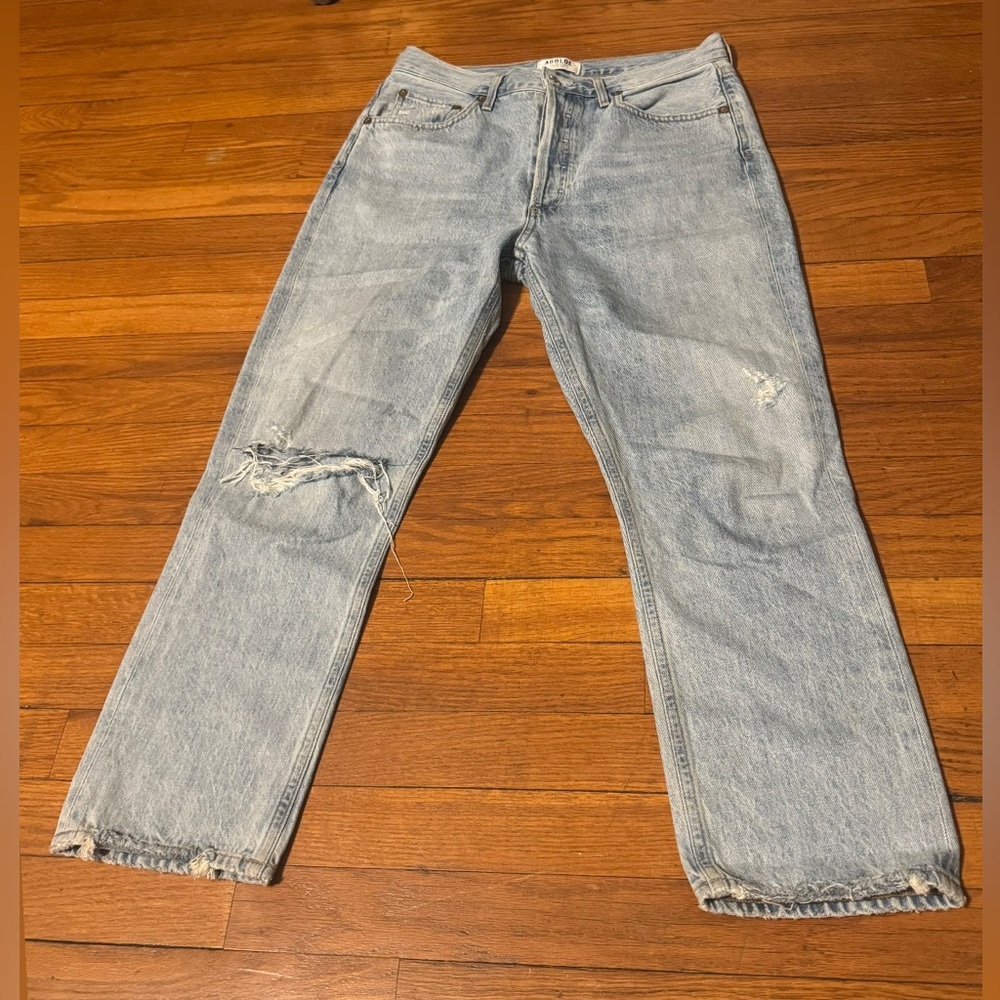 AGOLDE Riley High Rise Straight Leg Jeans Size 29 - Picture 2 of 5